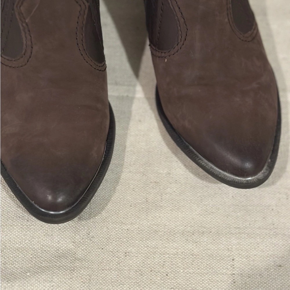 Circus by Sam Edelman Brown Studded Chelsea Ankle Boots - Picture 8 of 10